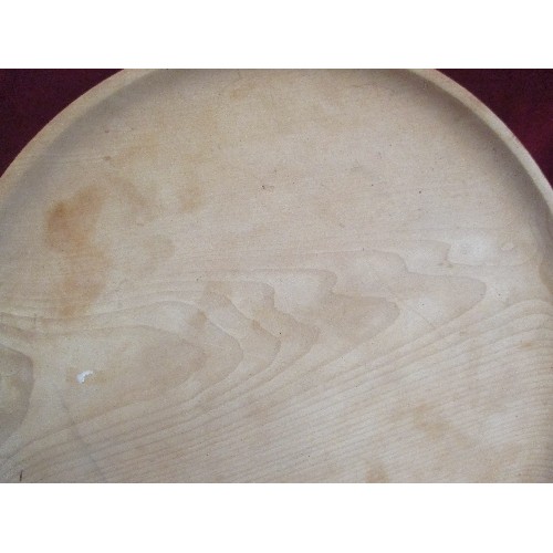 228B - LARGE SYCAMORE DAIRY BOWL/TRAY. 44CM DIAM.