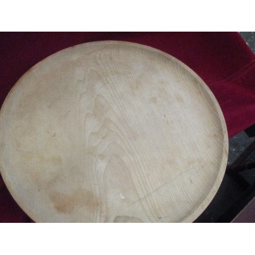 228B - LARGE SYCAMORE DAIRY BOWL/TRAY. 44CM DIAM.