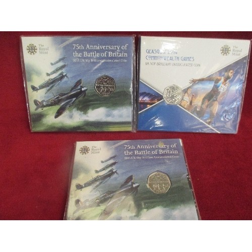 186A - 3 £5 I-O-M COLLECTORS COINS 1999-2000 1984 1976