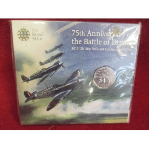 186B - 3 COMMEMORATIVE COINS £.50P