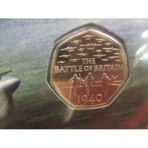 186B - 3 COMMEMORATIVE COINS £.50P