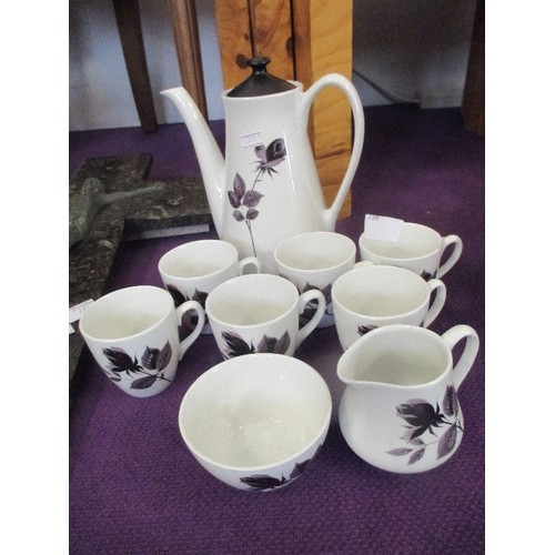 RETRO COFFEE SET. HOSTESS TABLEWARE BY BRITISH ANCHOR. STAFFORDSHIRE