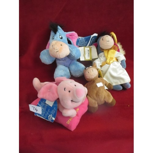 84 - DISNEY COLLECTABLE TOYS. SOFT AND BEANBAG TOYS.