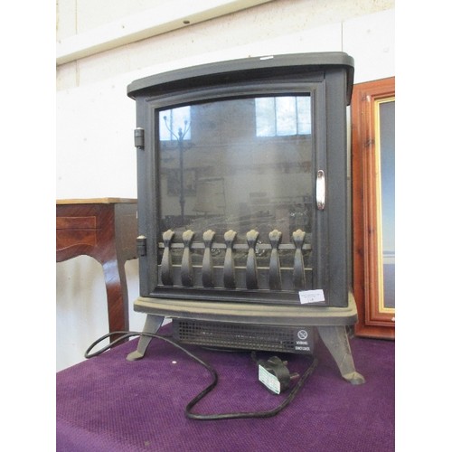 118 - LIVIVO HOME, ELECTRIC FIRE, IN THE STYLE OF A WOODBURNER. 53CM H.