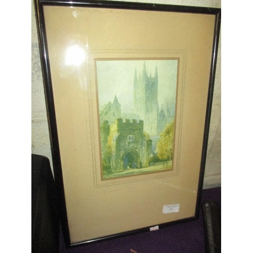 158 - MIXED VINTAGE LOT, INCLUDES 1930'S FRAMED PRINT BY F ROBSON 