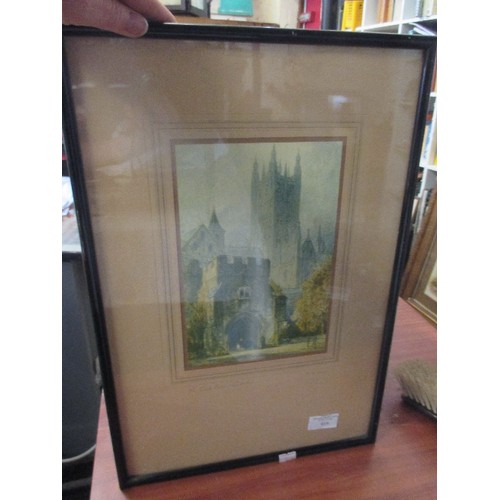 158 - MIXED VINTAGE LOT, INCLUDES 1930'S FRAMED PRINT BY F ROBSON 