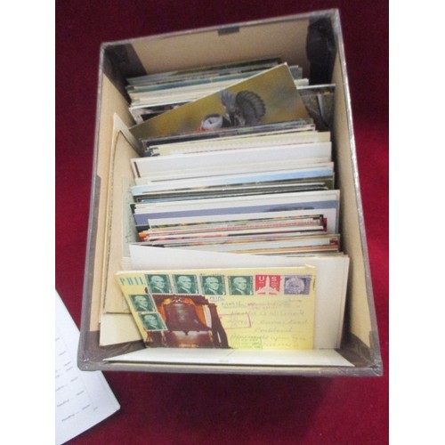 173 - BOX OF MIXED POSTCARDS.