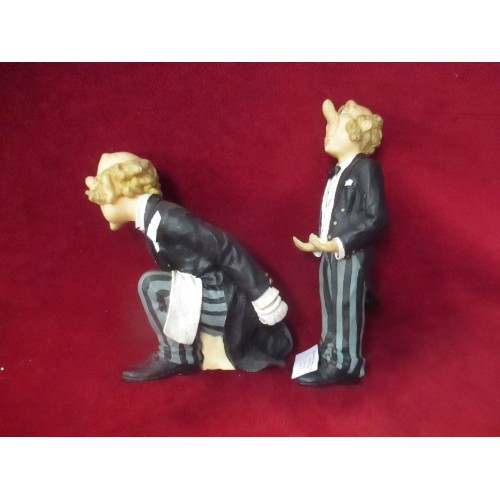 JAMES THE BUTLER, CERAMIC WINE BOTTLE HOLDER, TOGETHER WITH MATCHING