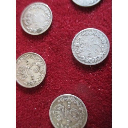 36 - COLLECTION OF 16 SILVER THREEPENNY BIT COINS VICTORIA TO GEO V. 1886/91/92/95 (X2)/98/99/1901/16/17/... 