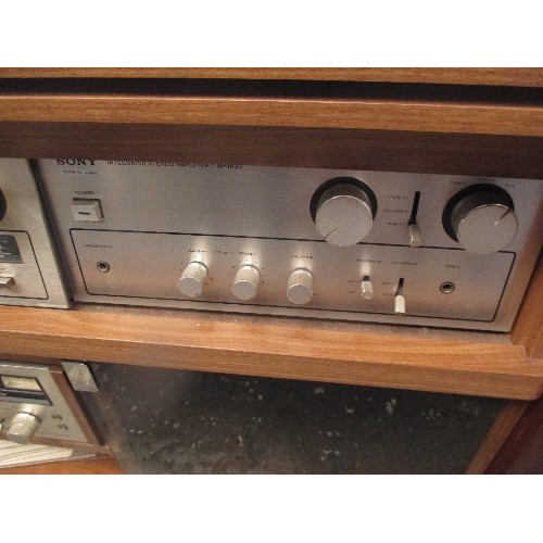 SONY AUDIO RACK SU1700 TURNTABLE PS1700, AMPLIFIER TA1360, CASSETTE