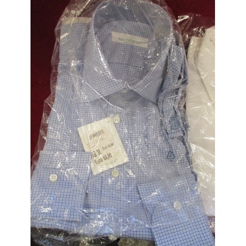 125 - 3 BRAND-NEW ITALIAN DESIGNER SHIRTS. UGO COLELLA AND DESIREE.