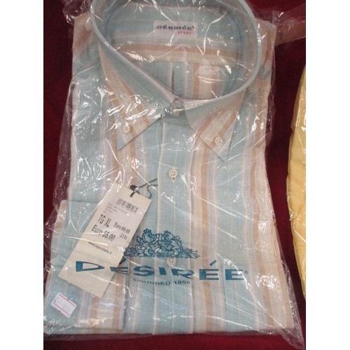 133 - 2 BRAND-NEW ITALIAN DESIGNER DESIREE SHIRTS.