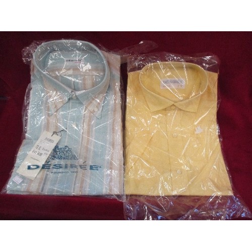 133 - 2 BRAND-NEW ITALIAN DESIGNER DESIREE SHIRTS.