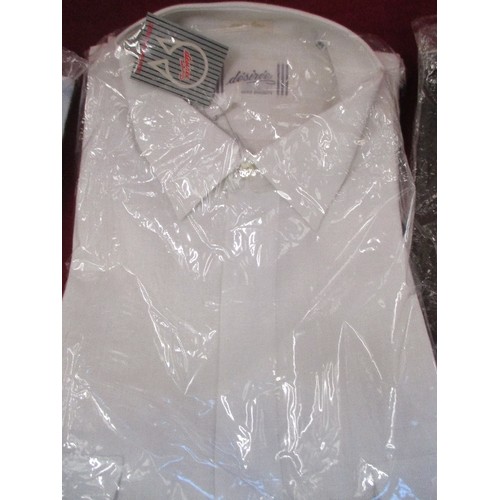 138 - 3 BRAND NEW ITALIAN DESIGNER SHIRTS INC A PURE LINEN SHIRT (16.5 INCH), BROWN SHIRT WITH BUTTON DOWN... 