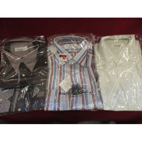 151 - 3 BRAND NEW UGO COLELLA, ITALIAN DESIGNER SHIRTS.  LARGE SIZE.