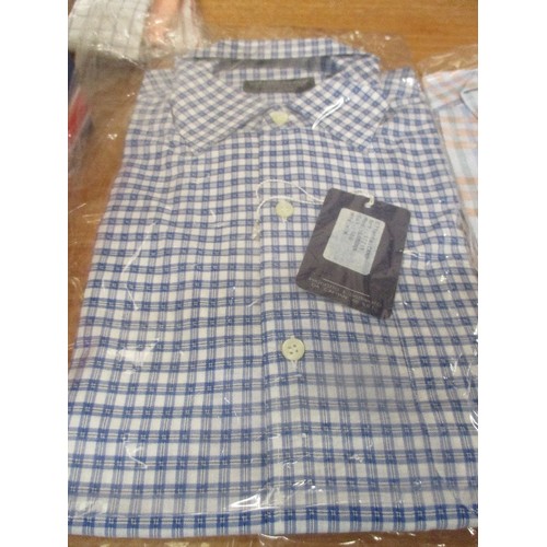 234 - 3 X ITALIAN DESIGNER SHIRTS - BY DESIREE & DESIREE SPORT, SIZE MEDIUM (ONE WITH 16 INCH COLLAR). BLU... 