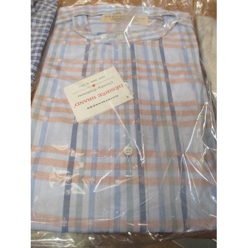 234 - 3 X ITALIAN DESIGNER SHIRTS - BY DESIREE & DESIREE SPORT, SIZE MEDIUM (ONE WITH 16 INCH COLLAR). BLU... 