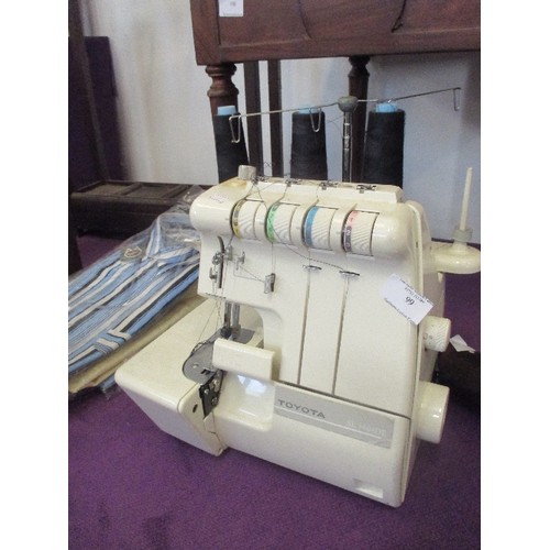 99 - TOYOTA SL3404D DIFFERENCIAL SEWING MACHINE OVERLOCKER  3 / 4 THREADS, NO FOOT PEDAL