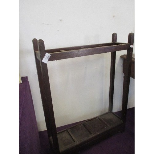 106 - OAK STICK STAND.