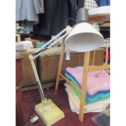 245 - ANGLE-POISE STYLE LAMP, WITH HEAVY BASE.