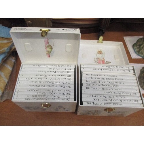 269 - 2 X '12 COPY PRESENTATION BOX' BOXED SETS OF BEATRIX POTTER BOOKS. IN CARRY CASES.