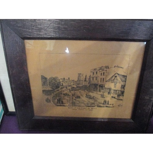 146 - 6 FRAMED GLAZED PICTURES ,.INC LIMITED EDITION WYMONDHAM-NORFOLK, STEAM RAILWAY, YORK MINSTER ETC.