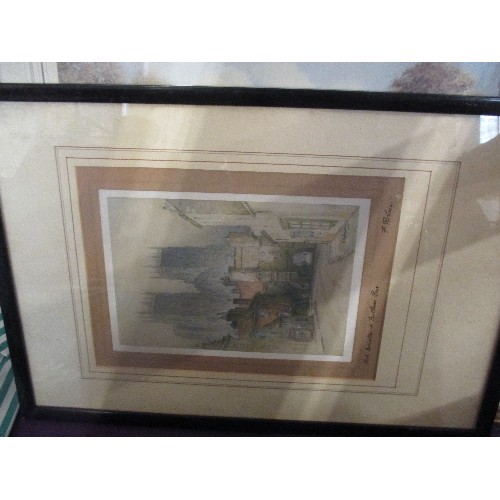 146 - 6 FRAMED GLAZED PICTURES ,.INC LIMITED EDITION WYMONDHAM-NORFOLK, STEAM RAILWAY, YORK MINSTER ETC.