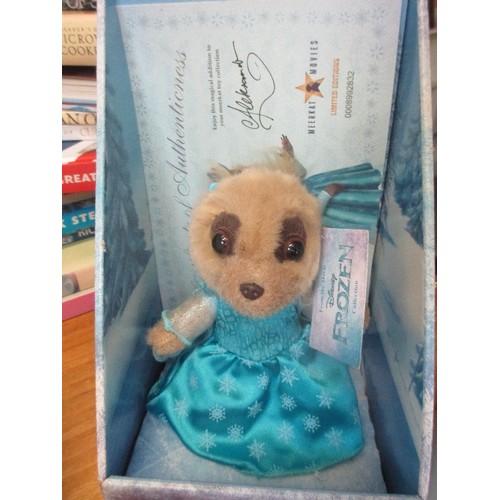 366 - DISNEY- FROZEN. LIMITED EDITION MEERCAT MOVIES 'AYANA AS ELSA' NEW W/T BOXED.