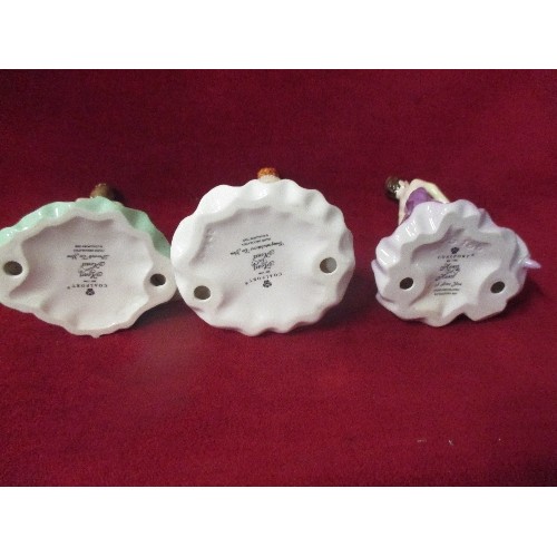 1 - THREE COALPORT BONE CHINA 