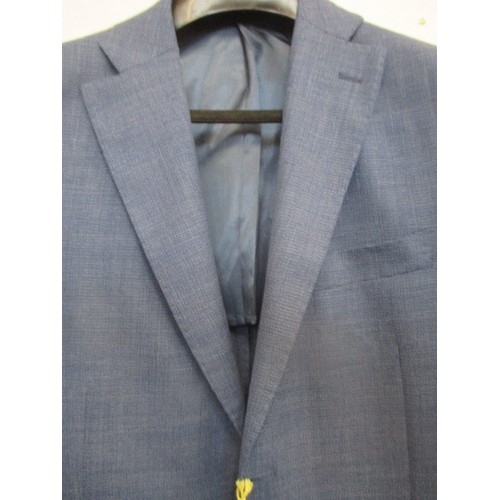 258 - BRAND NEW DESIGNER 100% COTTON/LINEN JACKET BY DESIREE. MID-GREY. VERY LIGHT WEIGHT. 42