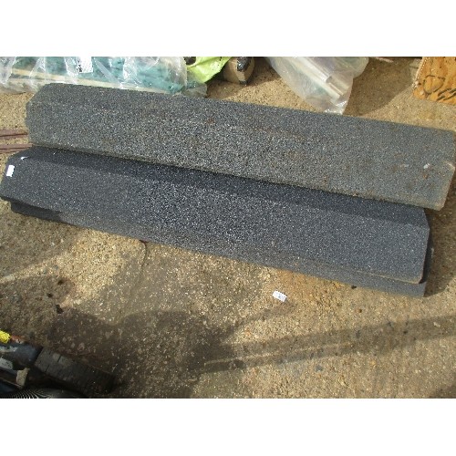 538 - 21 QUANTITY OF METAL PLASTIC COATED RIDGES, 1M X 345MM