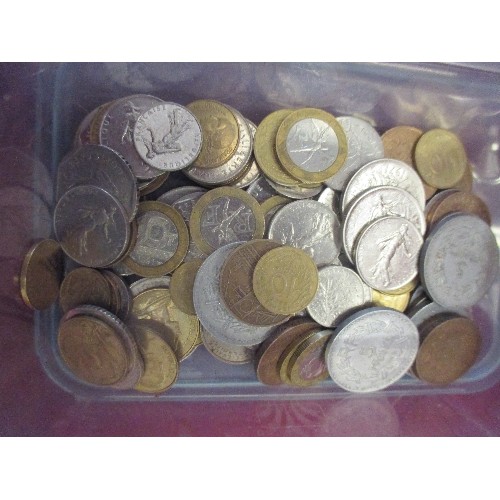 40 - 2  BOXES OF COINS -  4 X 1977 COMMEMORATIVE CROWNS, GOLD PLATED   TUTAN KHAMUN COIN ETC