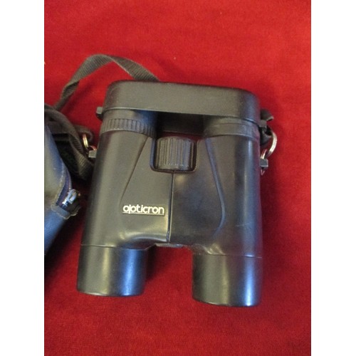 69 - OPTICRON BINOCULARS. IN PROTECTIVE CASE.