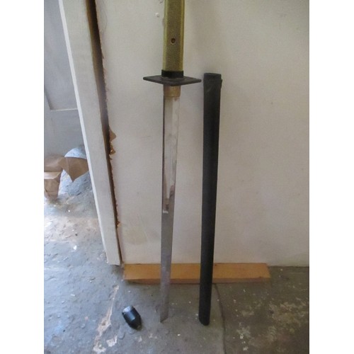 90 - JAPANESE REPLICA NARUTO SWORD COMPLETE WITH SHEATH.