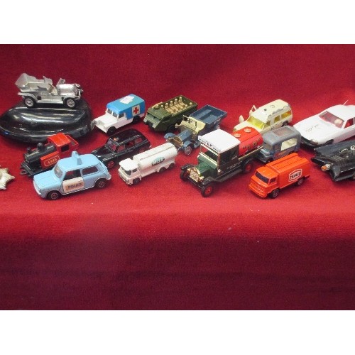 99 - DINKY/ MATCHBOX/ CORGI / SIKU ETC VEHICLES. INC A SIKU AMBULANCE BINZ EUROP 1200L, MADE IN GERMANY.