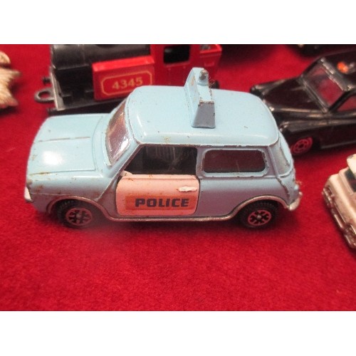 99 - DINKY/ MATCHBOX/ CORGI / SIKU ETC VEHICLES. INC A SIKU AMBULANCE BINZ EUROP 1200L, MADE IN GERMANY.