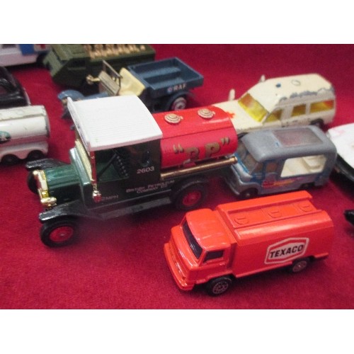 99 - DINKY/ MATCHBOX/ CORGI / SIKU ETC VEHICLES. INC A SIKU AMBULANCE BINZ EUROP 1200L, MADE IN GERMANY.