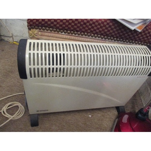 133 - WALTHAM PANEL HEATER, TOGETHER WITH A EWBANK FLOOR POLISHER AND HOOVER DUSTETTE