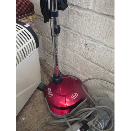 133 - WALTHAM PANEL HEATER, TOGETHER WITH A EWBANK FLOOR POLISHER AND HOOVER DUSTETTE