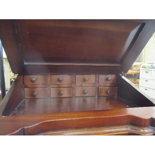 245 - REPRODUCTION DAVENPORT DESK IN MAHOGANY FINISH