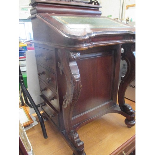 245 - REPRODUCTION DAVENPORT DESK IN MAHOGANY FINISH