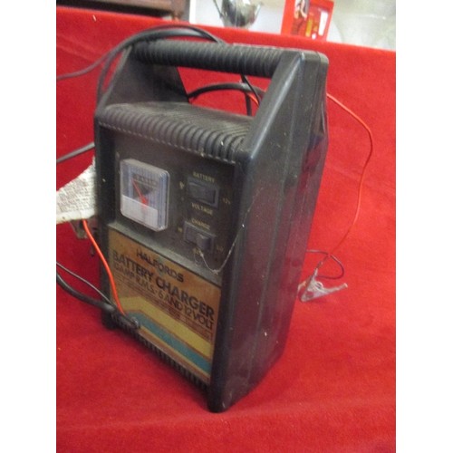 262 - HALFORDS BATTERY CHARGER. 10AMP,  ND 12 VOLT