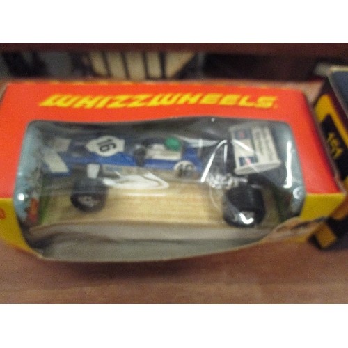 287 - 3 X CORGI COLLECTORS CARS -  WHIZZWHEELS SURTEES T.S. F/1 RACING CAR,  YARDLEY MCLAREN M19A, JOHN PL... 