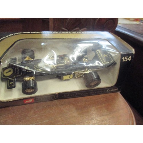 287 - 3 X CORGI COLLECTORS CARS -  WHIZZWHEELS SURTEES T.S. F/1 RACING CAR,  YARDLEY MCLAREN M19A, JOHN PL... 