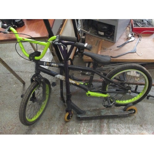 303 - BMX BIKE AND STUNT SCOOTER