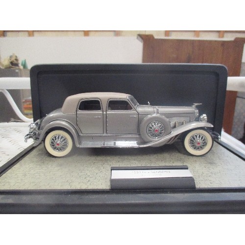 269 - DUESENBERG SJ 20 GRAND, 1933 WITH CERTIFICATE, FRANKLIN MINT PRECISION MODELS