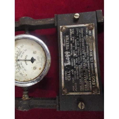 219 - LEGG BRITISH-MADE, VINTAGE BATTERY TESTER.