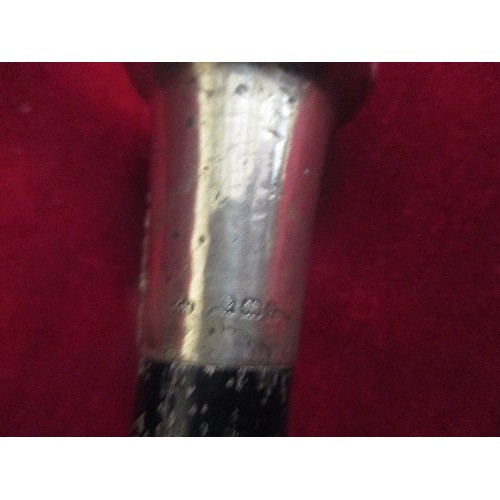 223 - SILVER HALLMARKED DANDY-STICK/ WALKING CANE.