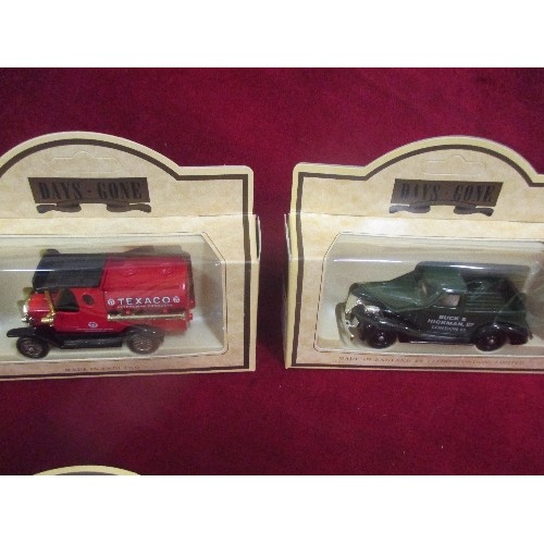 257 - 6 X DAYS GONE BOXED ADVERTISING MODEL VEHICLES