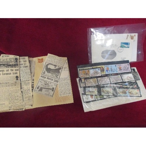 351 - BOX OF STAMPS AND FIRST DAY COVERS